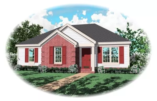 image of traditional house plan 8109